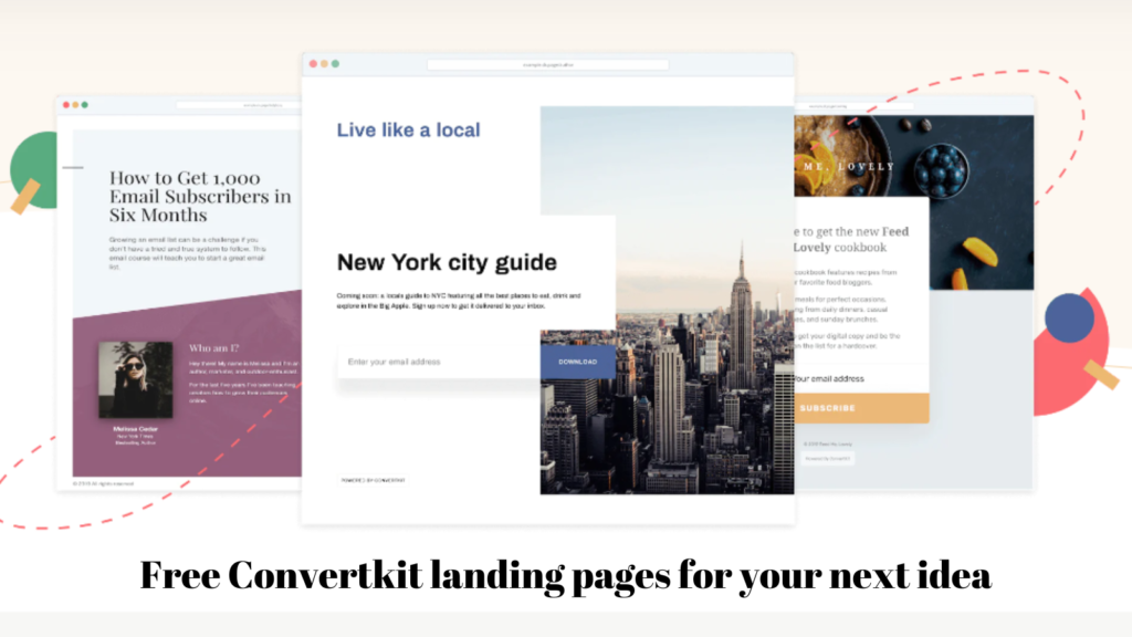 Convertkit landing page