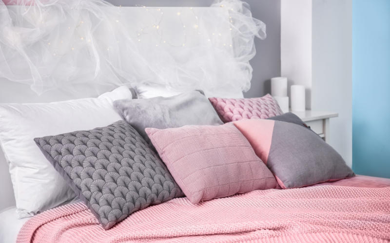 Bedding and pillows for mindful home decor