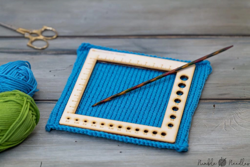 crochet gauge swatch