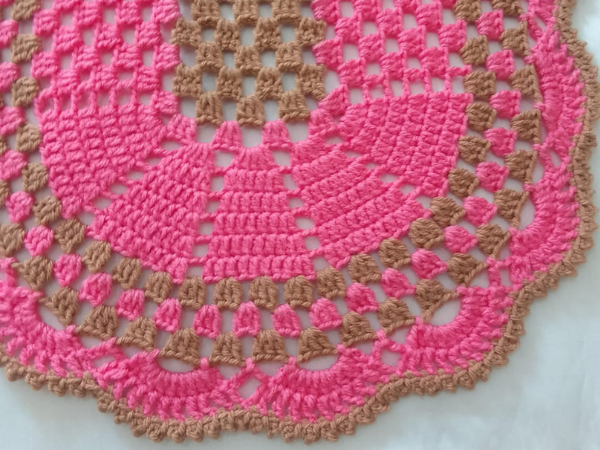 Beautiful crochet table runner