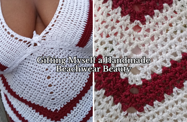 Gifting Myself a Handmade Beachwear Beauty - Crochet Swimwear Top - Gillian Larmond